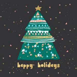 Happy Holidays tree