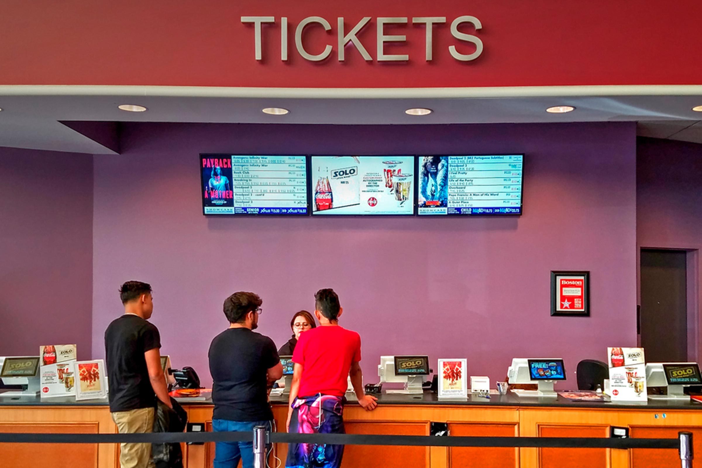 Movie theater tickets