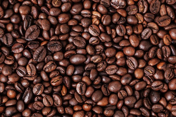 Roasted coffee beans background