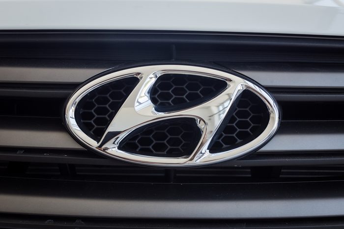 01 of August,2017 - Vinnitsa,Ukraine - logo of the brand HYUNDAI Creta