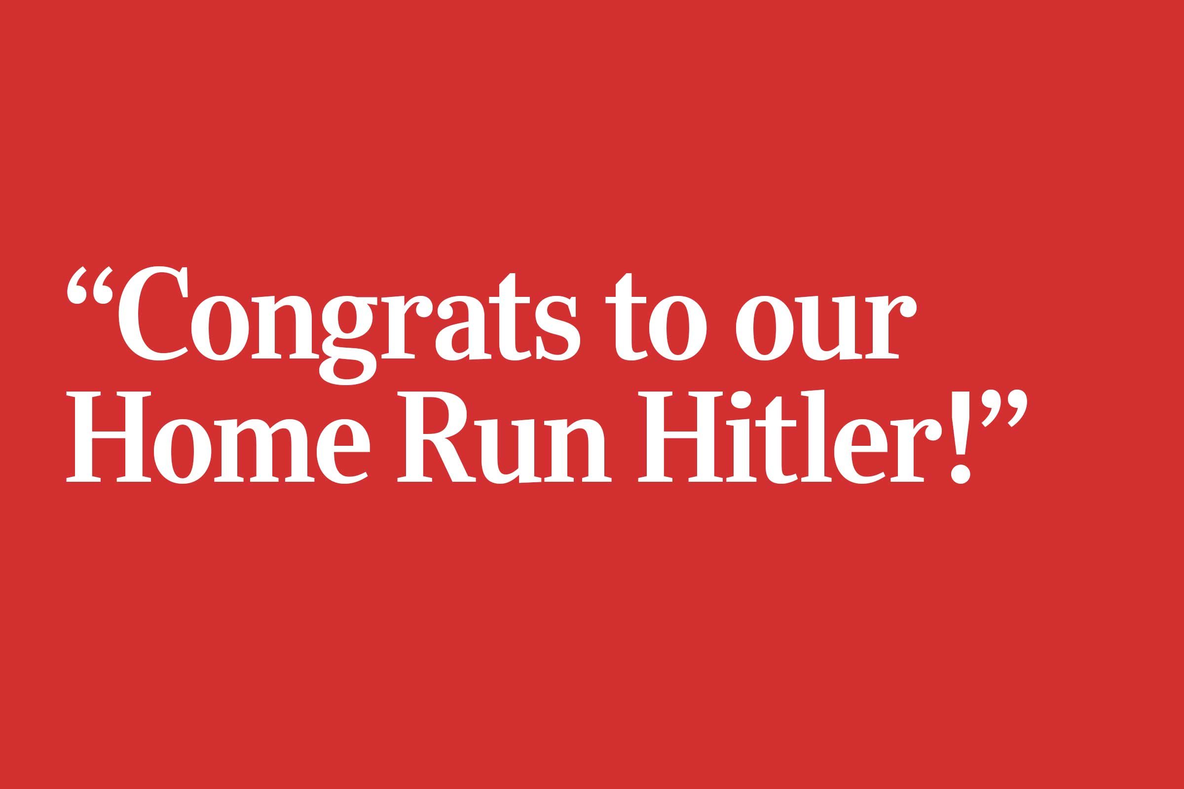 home run hitler