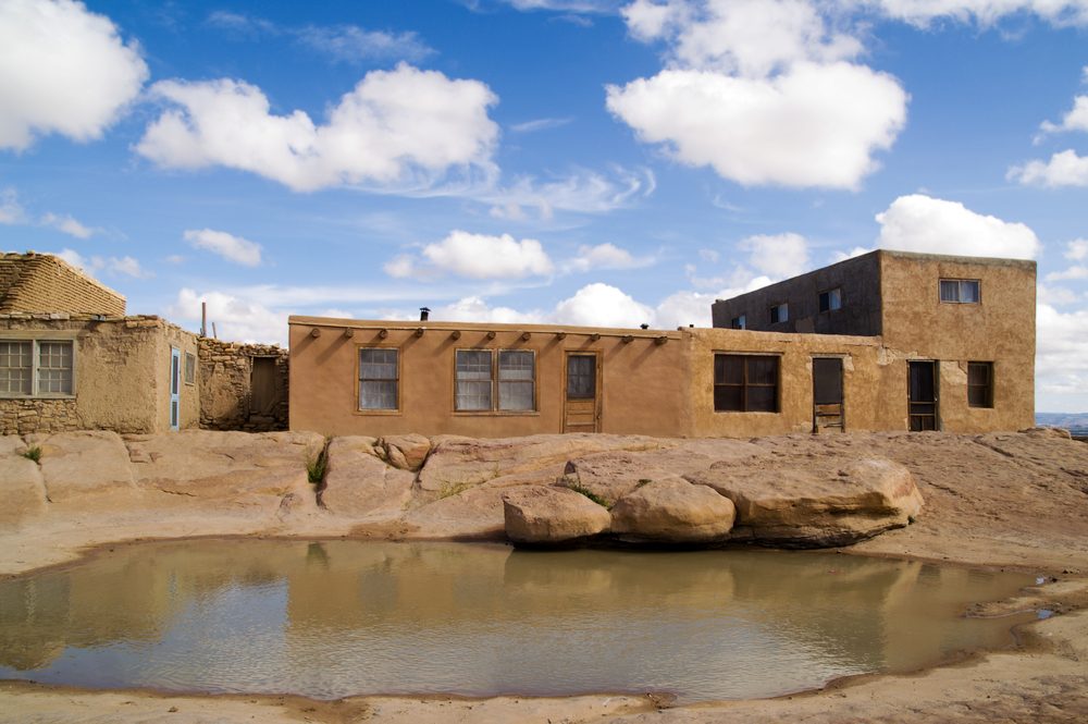 Fresh water pool in a pueblo