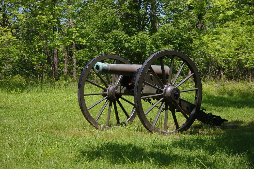 Civil War Cannon at Pulaski Arkansas Battery, Wilsons Creek, MO