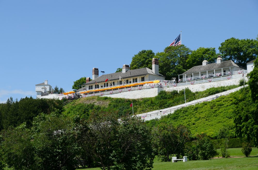 Historic fort on Mackinac Island, Michigan