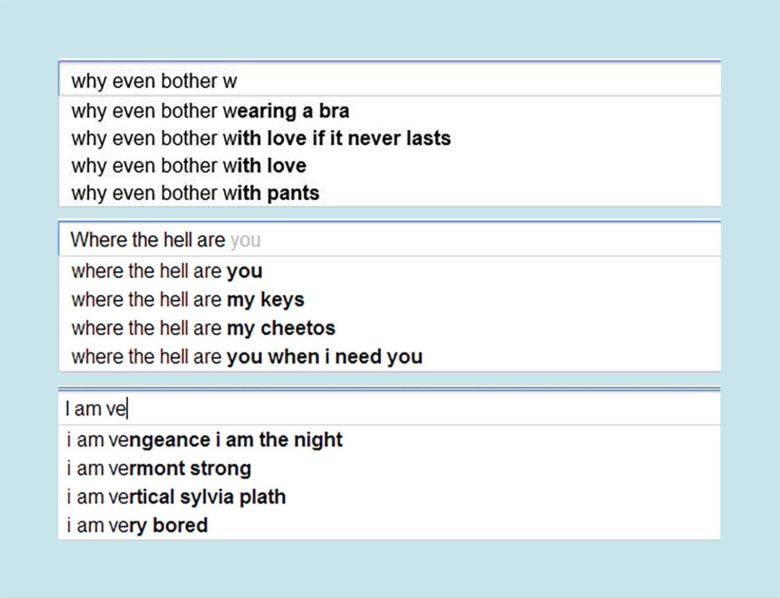 Google search poetry