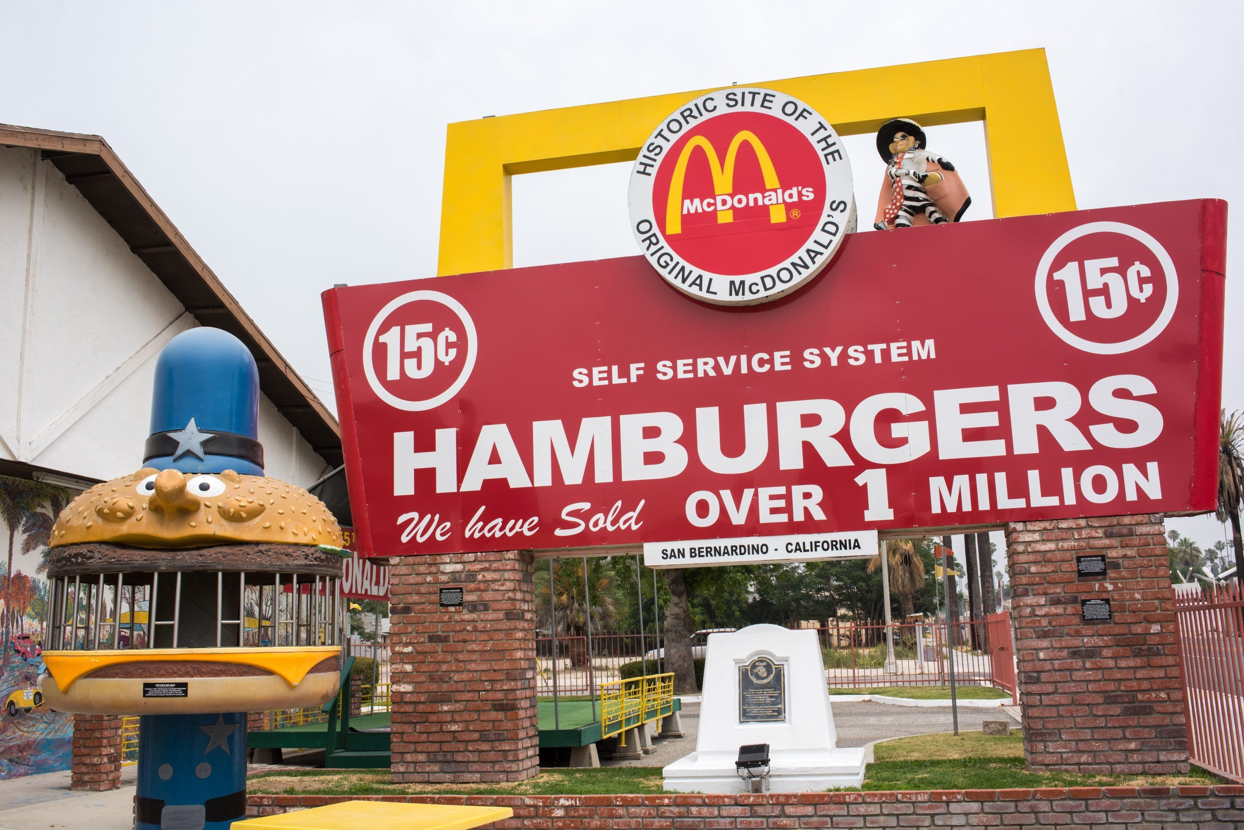San Bernardino, CA: May 30, 2017: Original McDonald's Site and Museum. The original McDonald's site and museum is free and open to the public and is unaffiliated with the McDonald's Corporation.