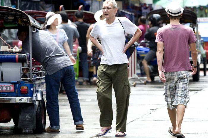 Stephen Kellaway Pictured In Bangkok Thailand. Stephen Faked His Own Death While Visiting Russia With His Wife Nelli - Then Fled To Thailand.