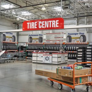 TORONTO, CANADA - AUGUST 15, 2018: Costco Tire Centre. Costco, is an American corporation which operates a chain of membership-only warehouse clubs.