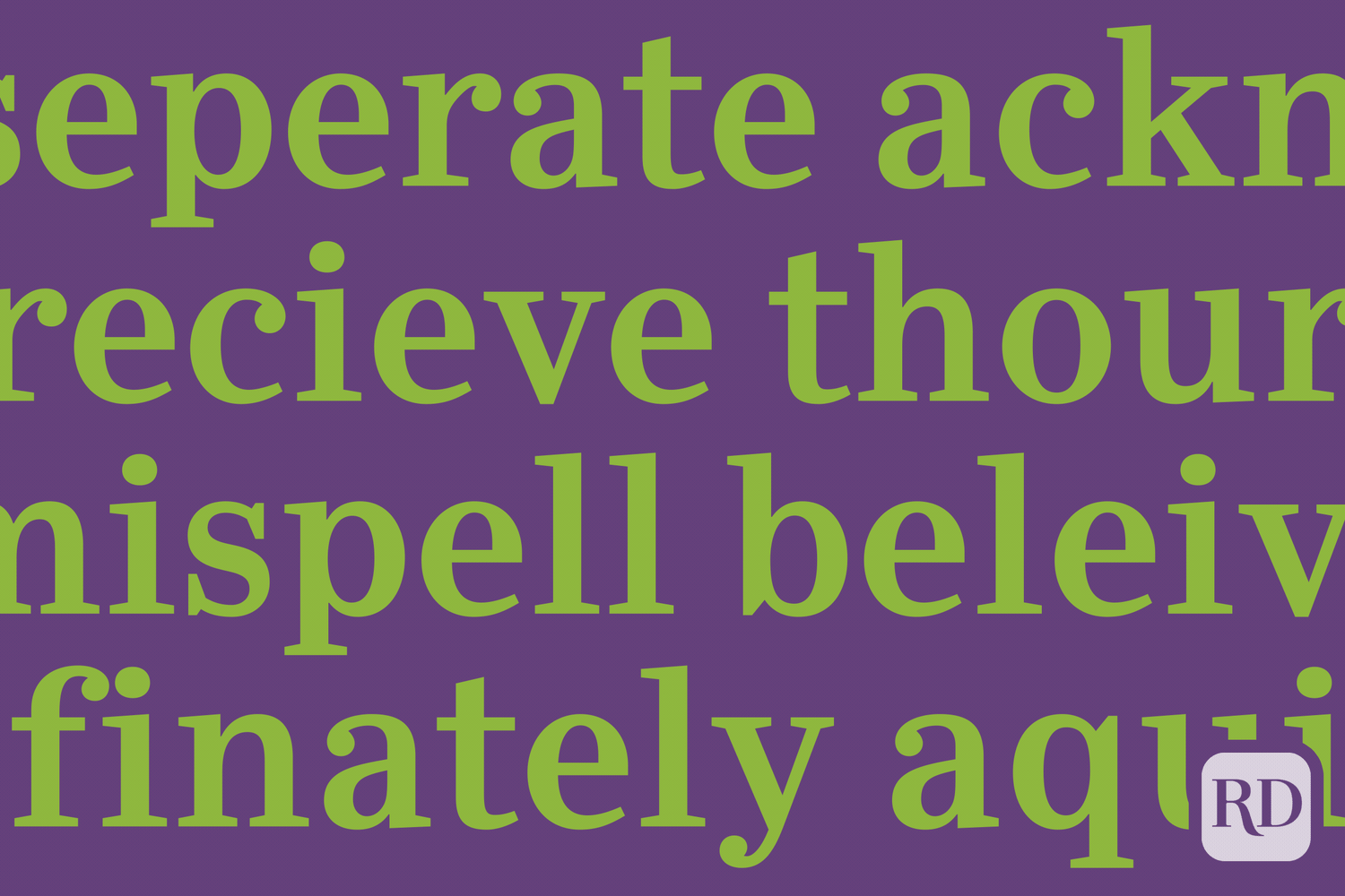 21 Commonly Misspelled Words Ft