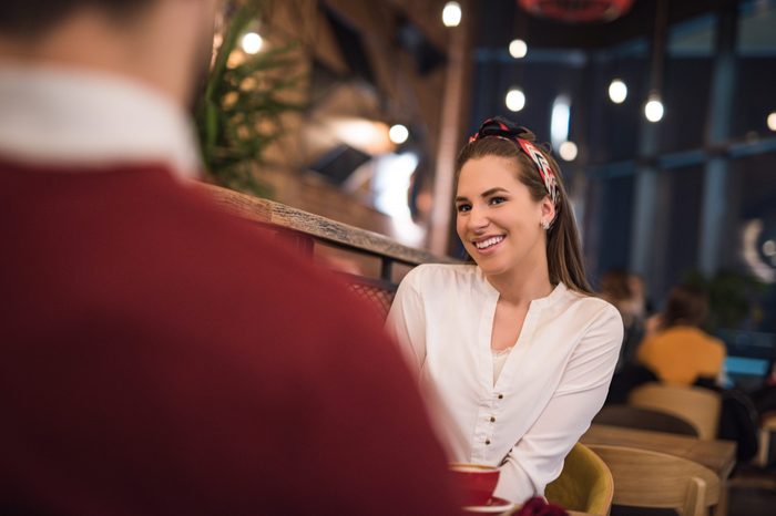 young woman on a date