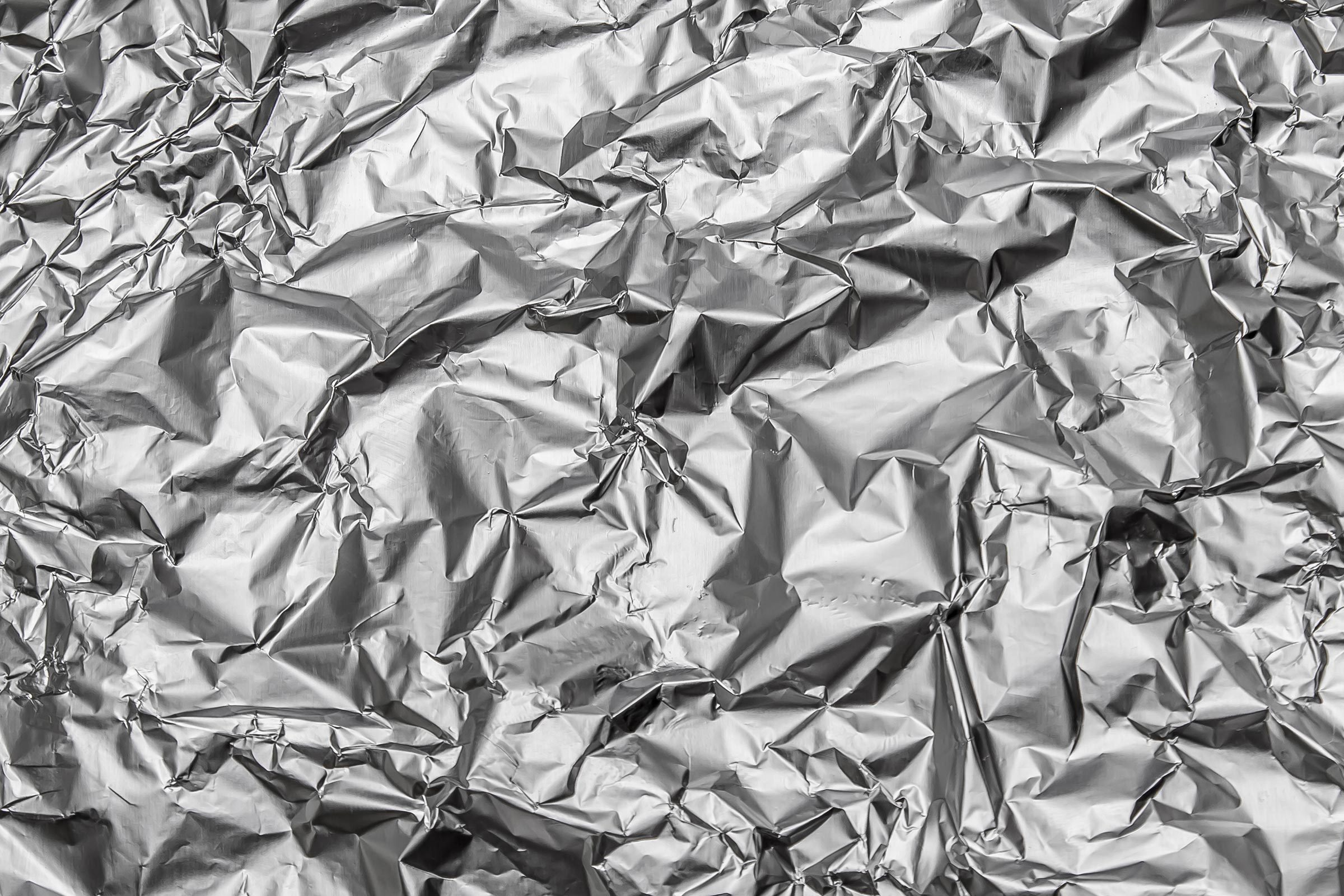 aluminum foil texture close up
