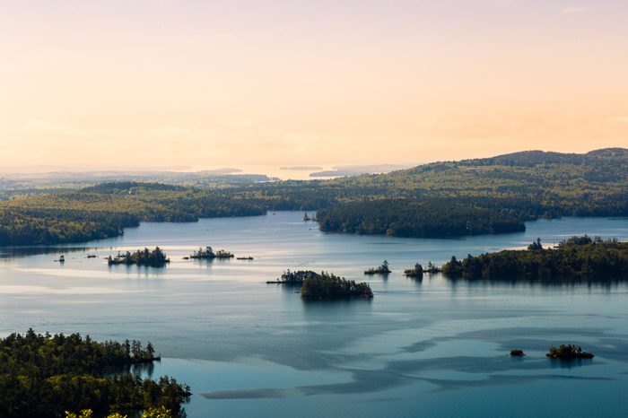 Sunset over Squam Lake New Hampshire