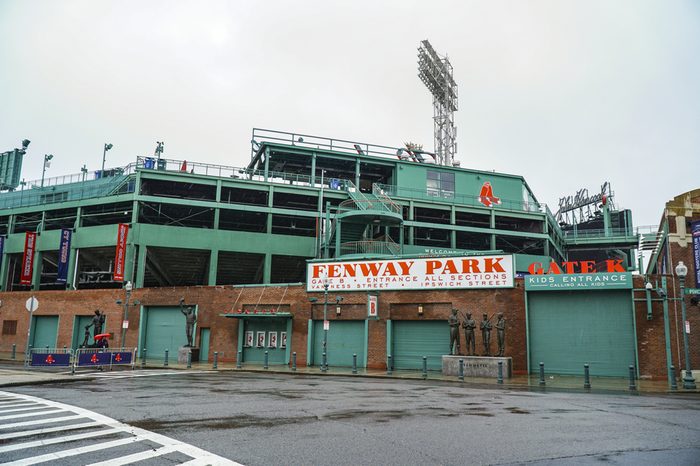 The famous Fenway Park stadium in Boston - BOSTON / MASSACHUSETTS - APRIL 3, 2017