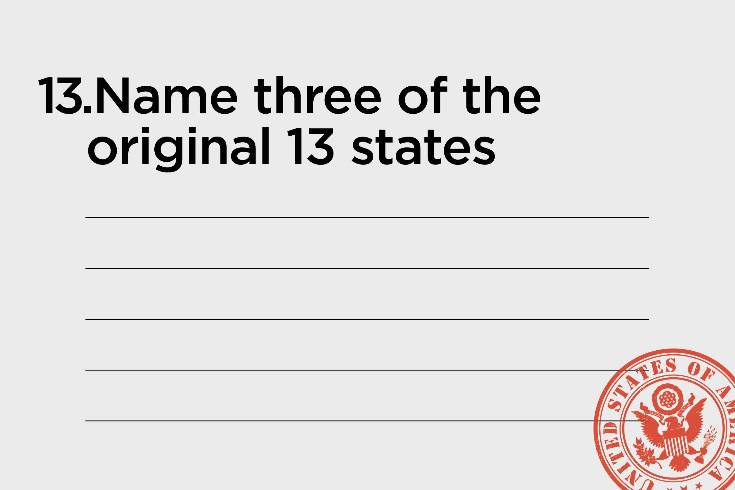 name three of the original 13 states