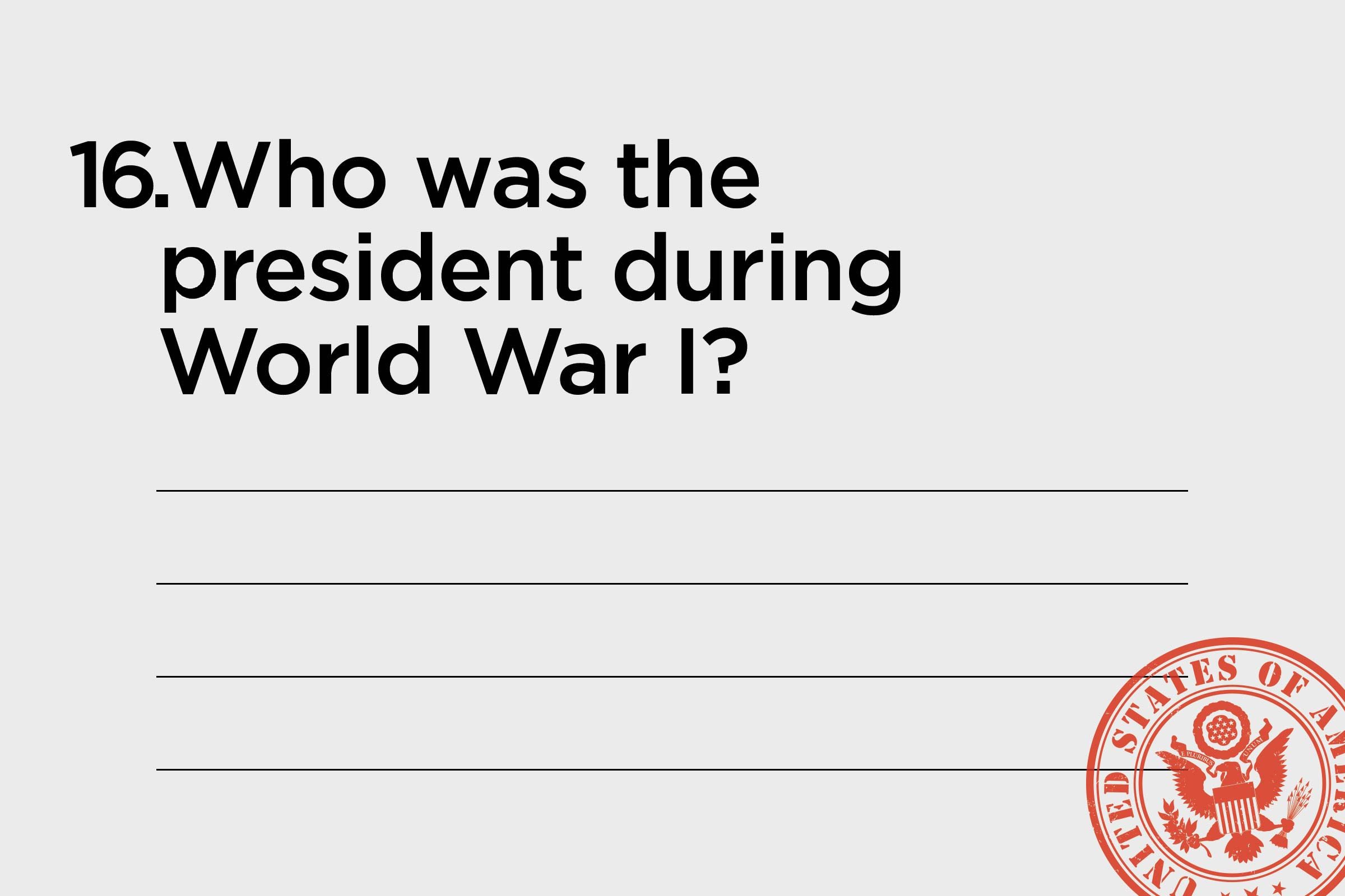 WWI president