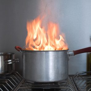 A Saucepan On Fire