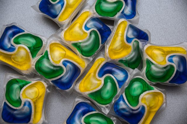 Dishwasher capsules three in one