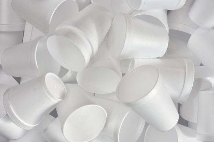 Styrofoam Cups Background