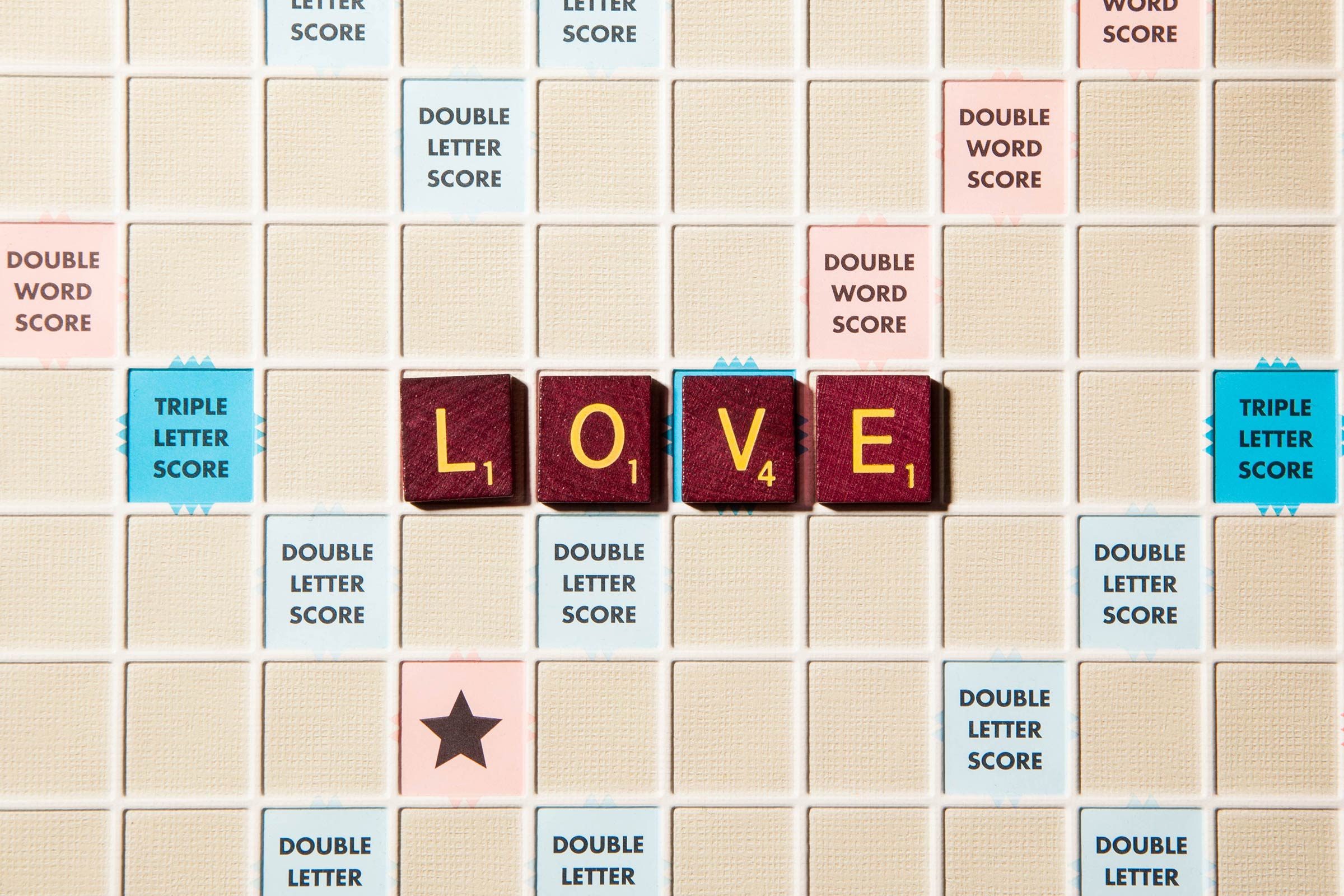 love scrabble letters