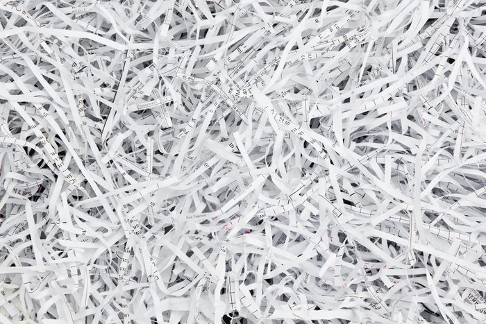 shredded paper
