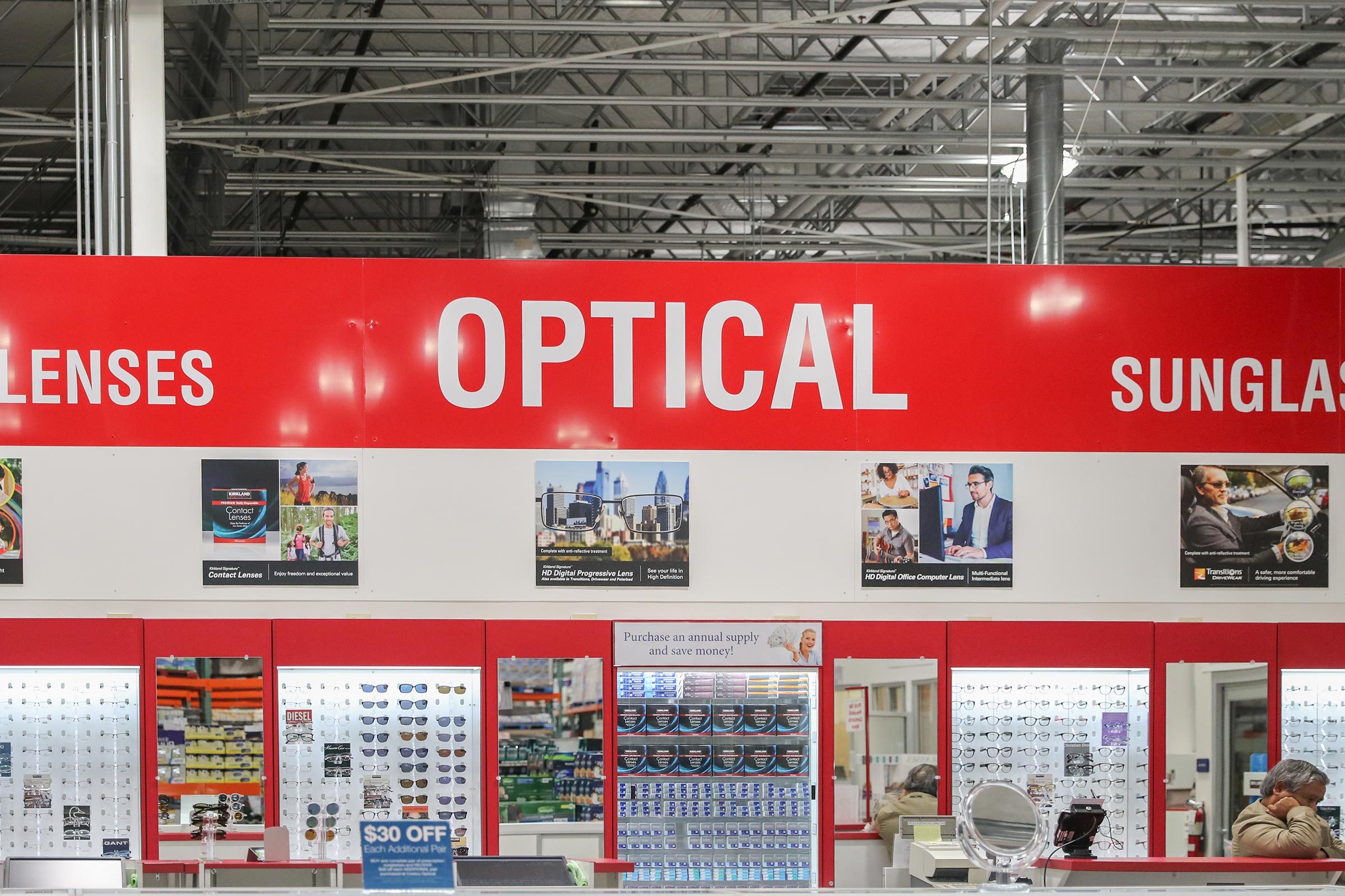 optical costco glasses