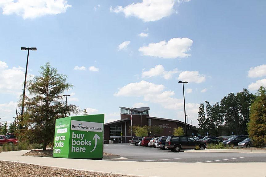 Donation box for Books Better World Books