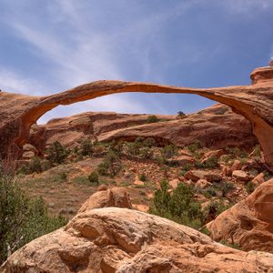 Landscape Arch in Devil's Garden , Arches National Park, Utah