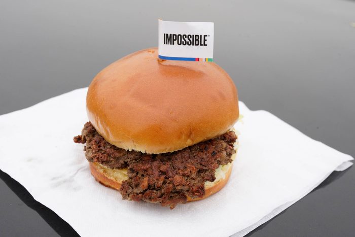 The Impossible Burger, a plant-based burger