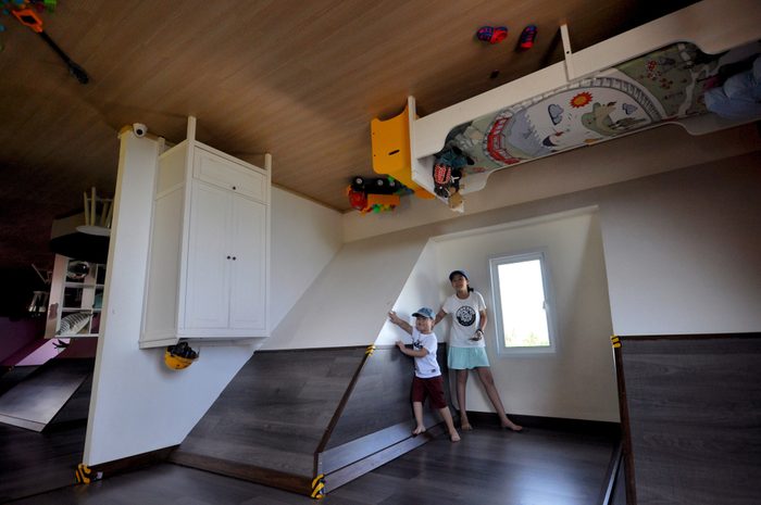 upside down bedroom
