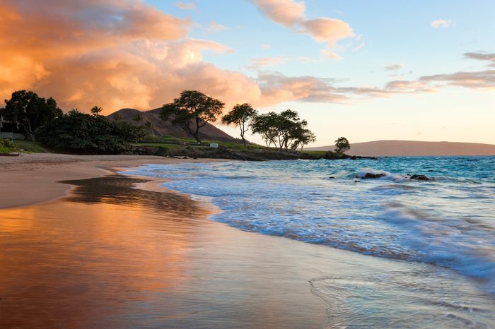 tropical beach in Maui, Hawaii