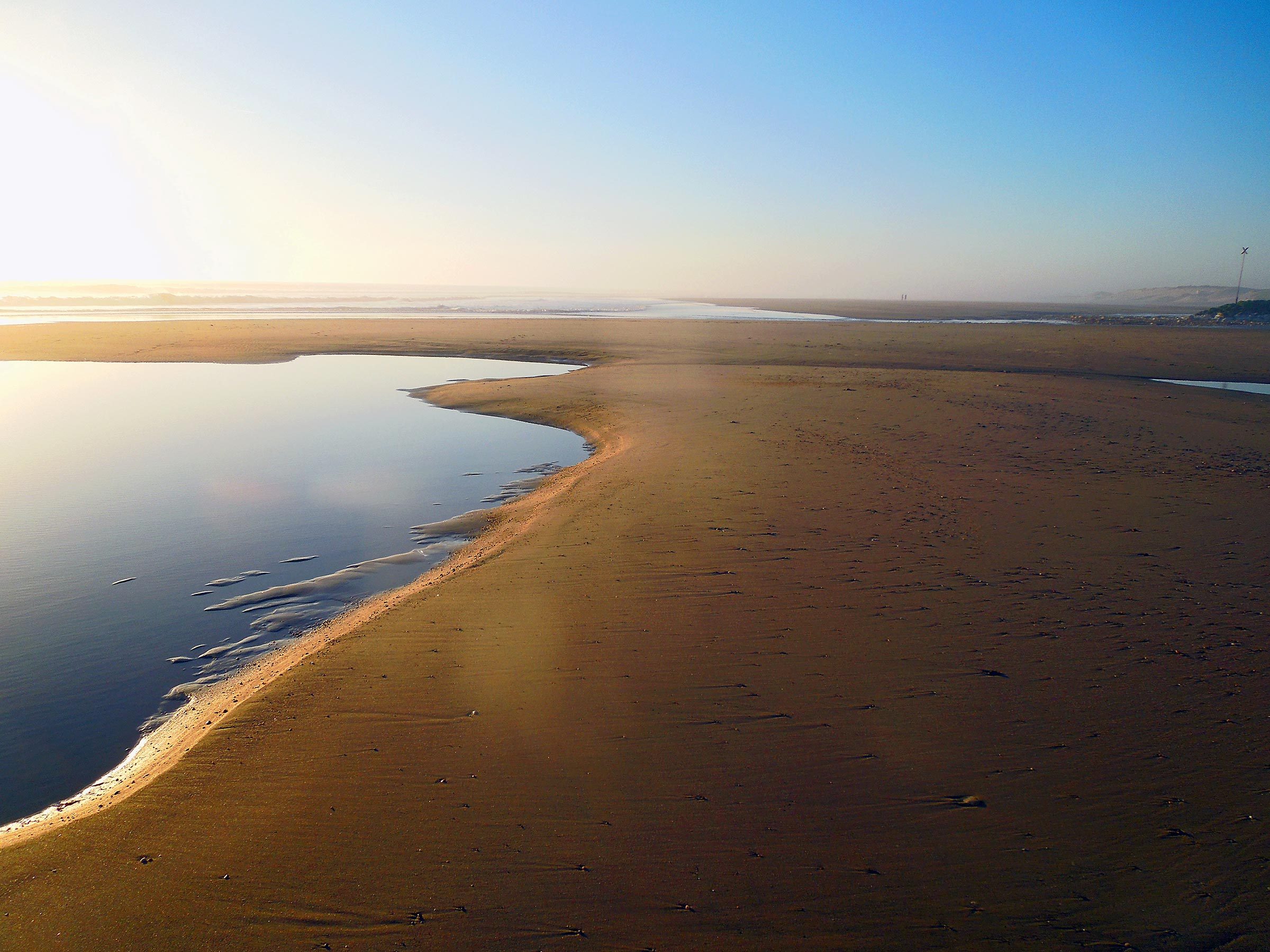 The Atlantic ocean near Montalivet in France