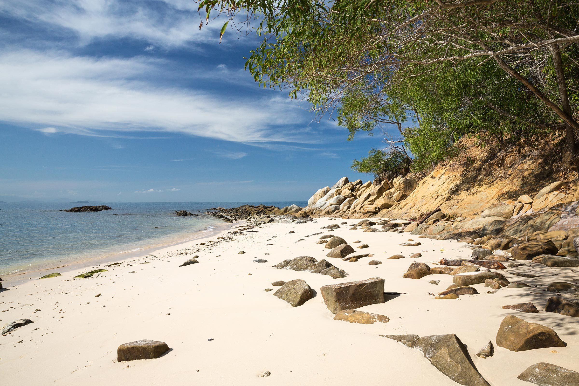 A beautiful beach in Kota Kinabalu in Malaysia