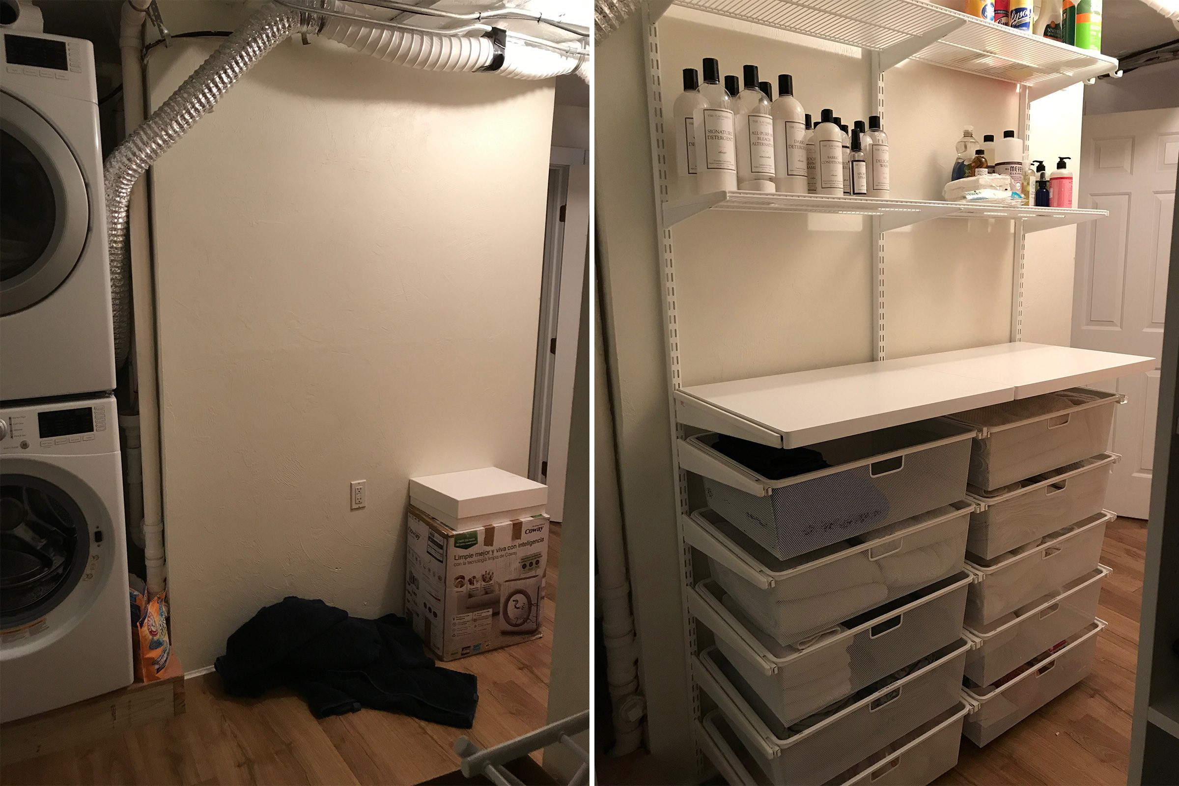 laundry home organization makeover