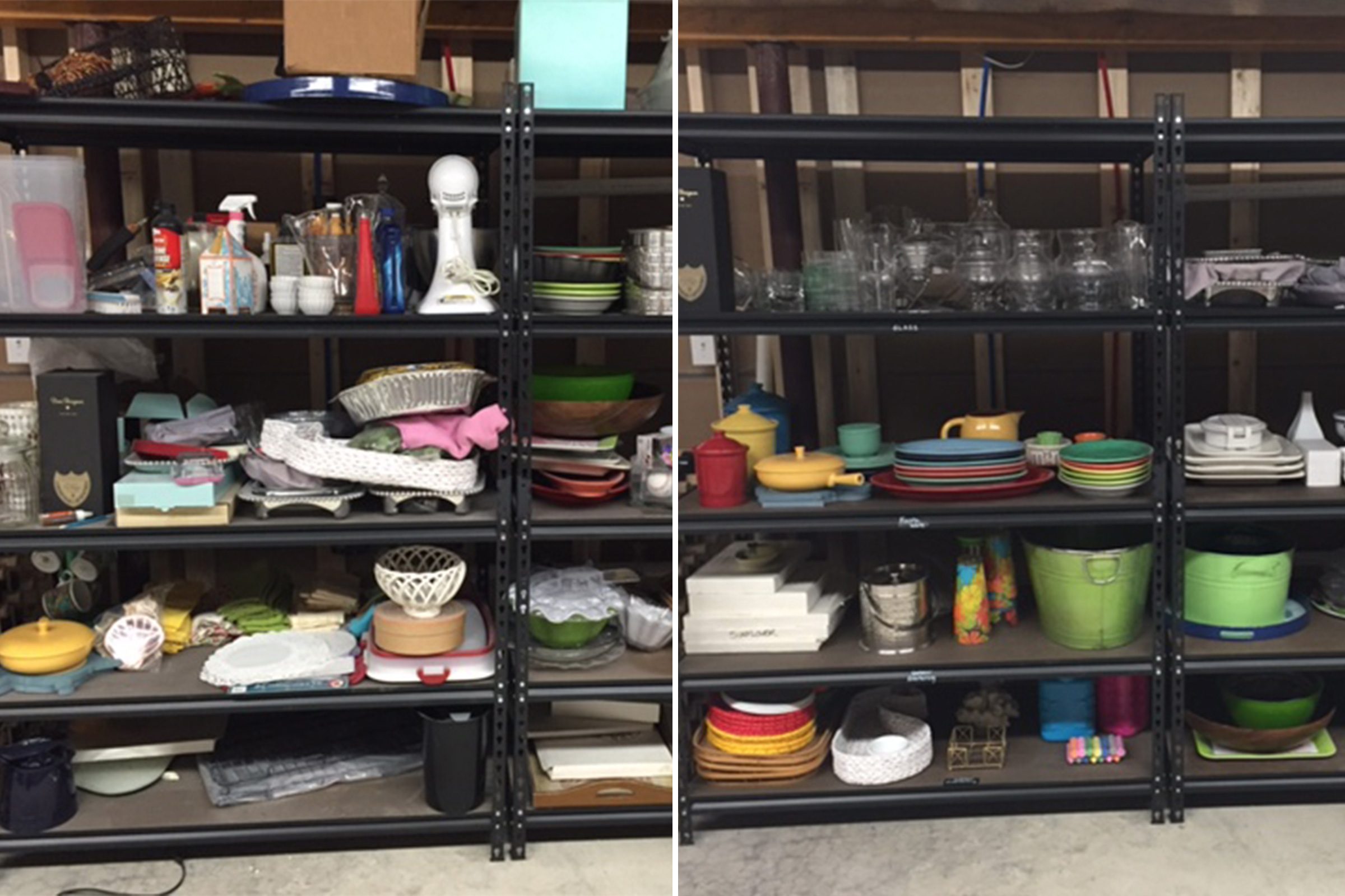 shelving home organization makeover