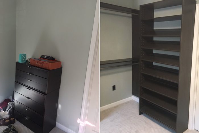 back wall home organization makeover