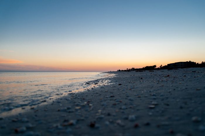 Sunset over Sanibel Island, Florida, USA 