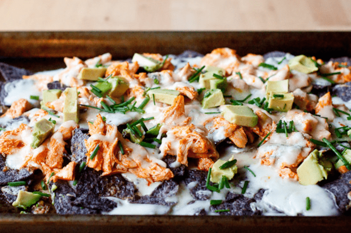buffalo chicken nachos