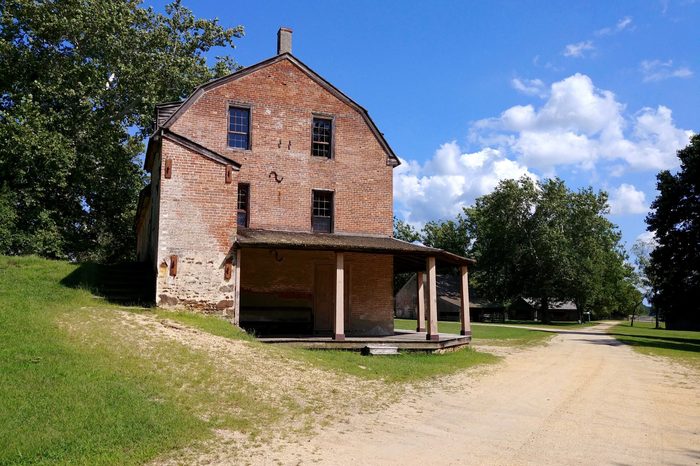 The grist mill at Batsto Village in the Pine Barrens of New Jersey