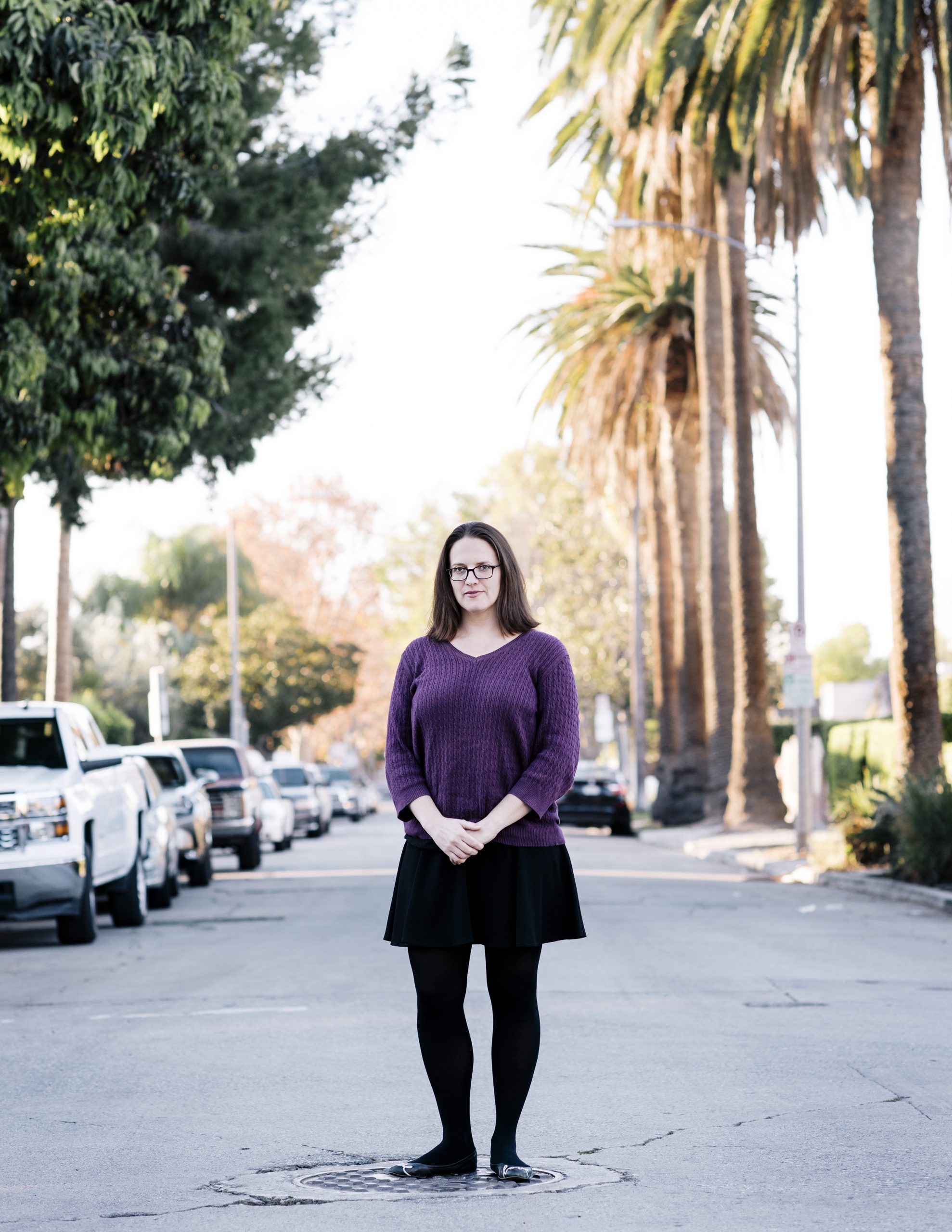 Susie Powell at the Hollywood intersection