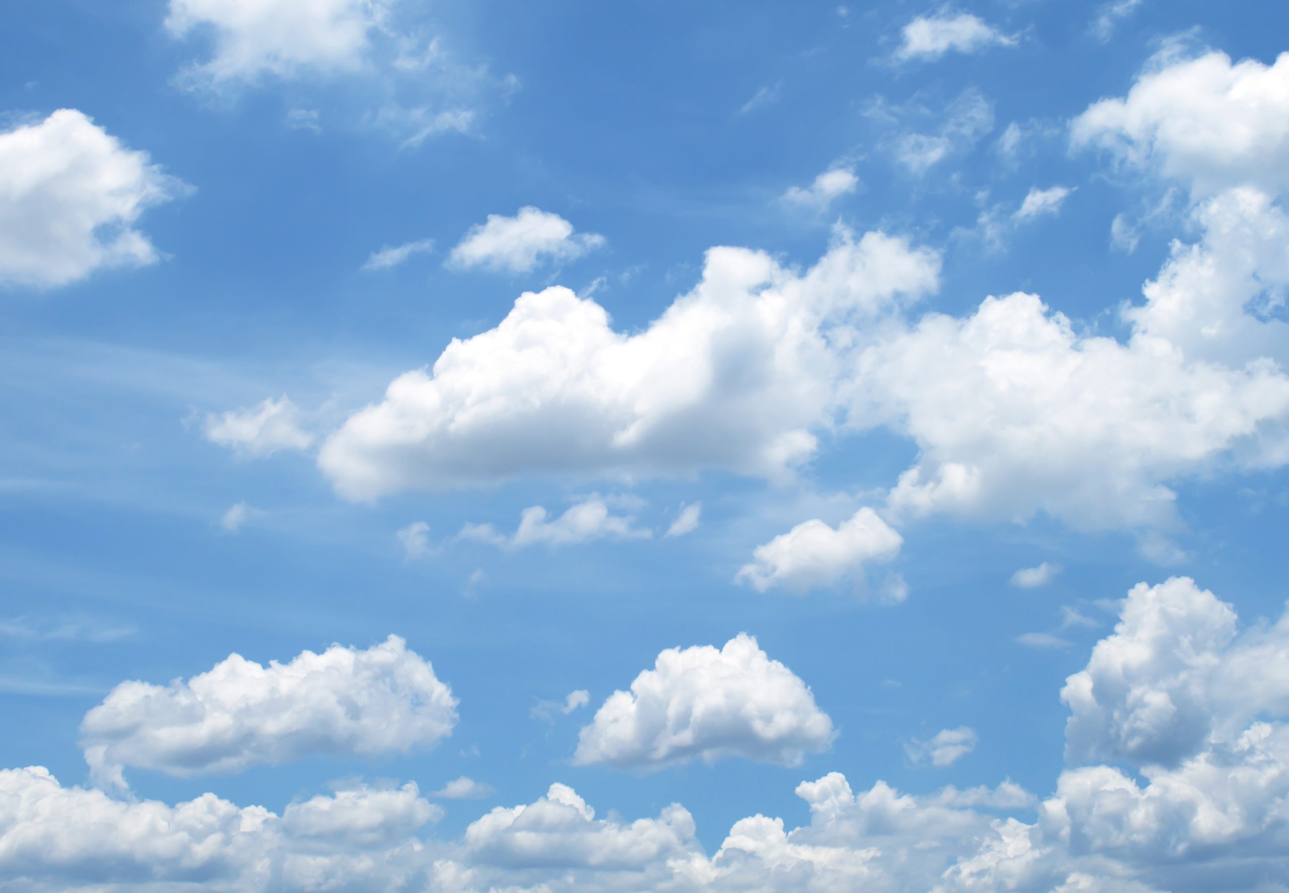 The vast blue sky and clouds sky