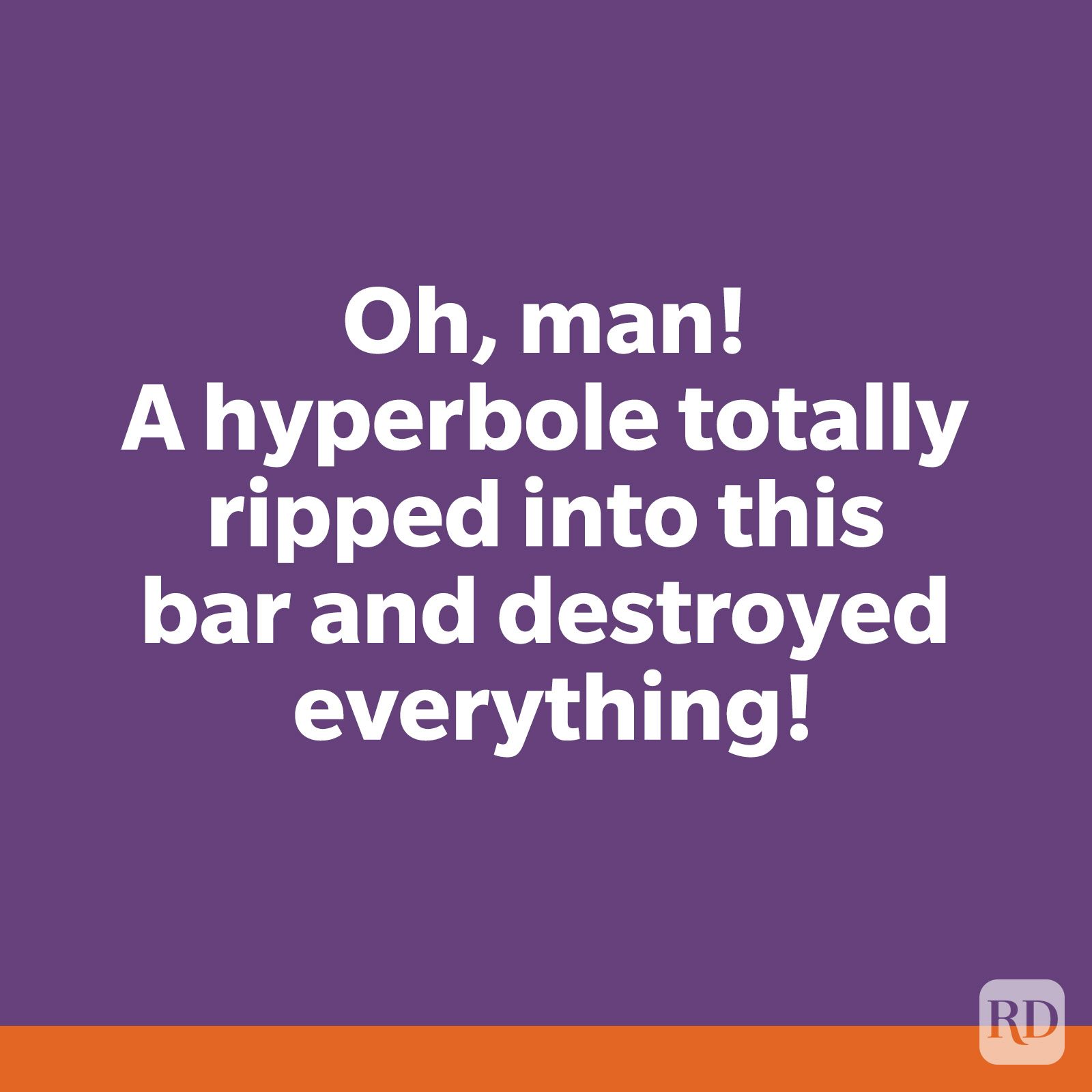 Hyperbole Limerick Joke