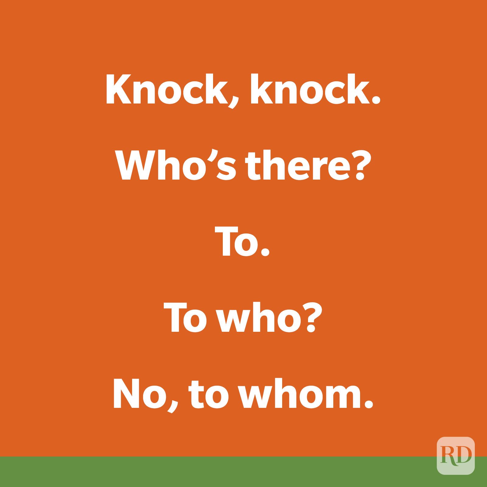 Knock Knock Clever Joke