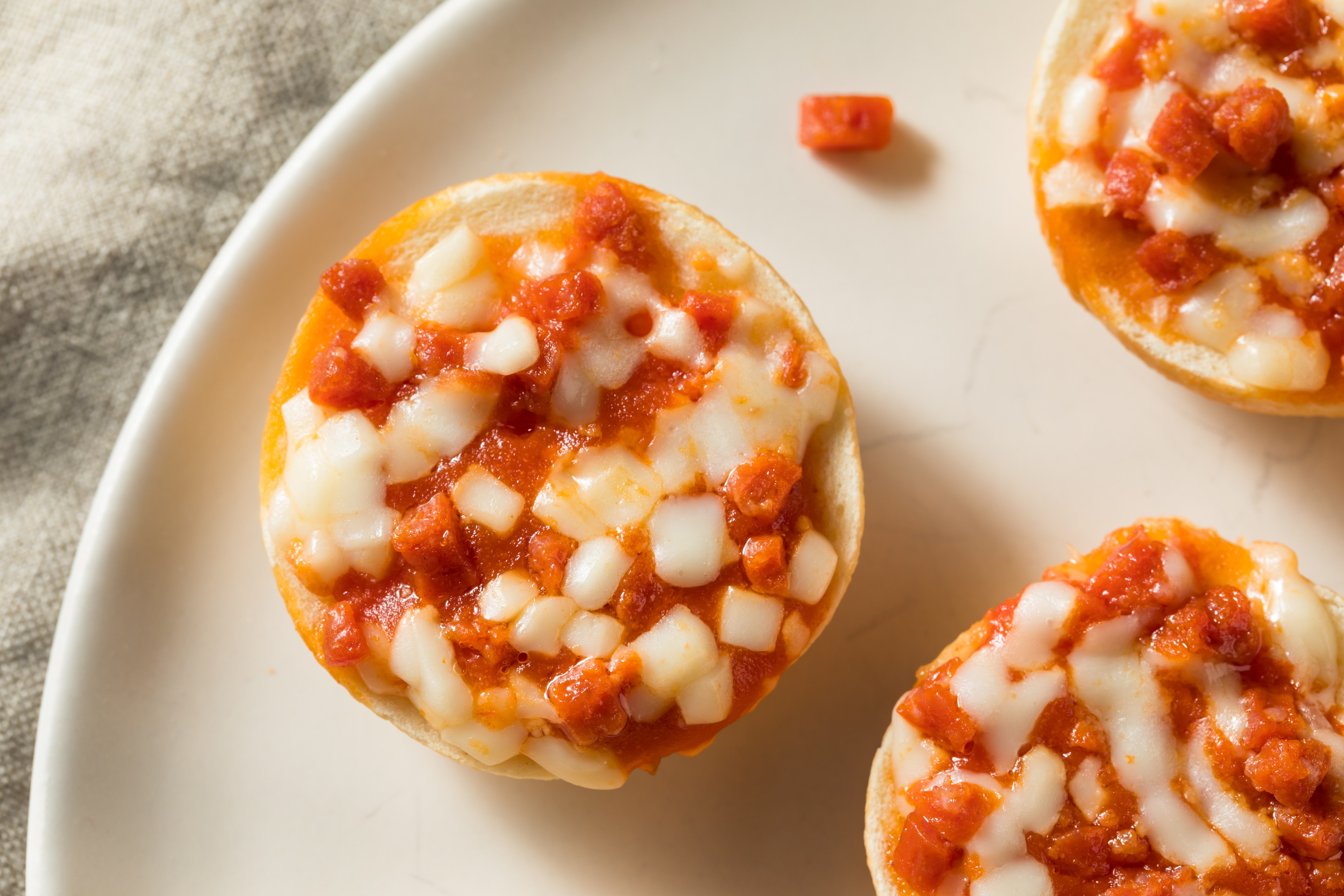 Frozen Mini PIzza Bagels with Cheese and Pepperoni