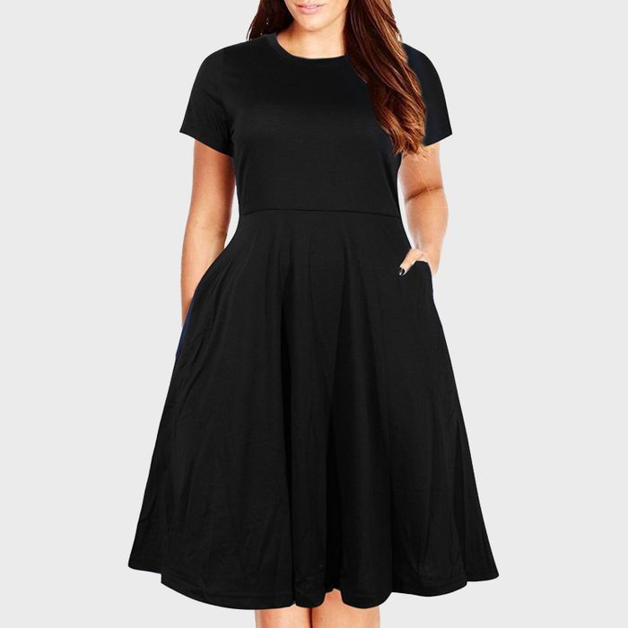 Summer Plus Size Flare Dress