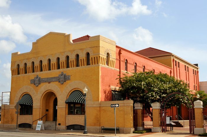 Waco, Texas - July 21, 2017: Dr Pepper Museum, built in 1906 by architect Milton Scott, the Artesian Manufacturing and Bottling Company, dedicated to the manufacturing of Dr Pepper.