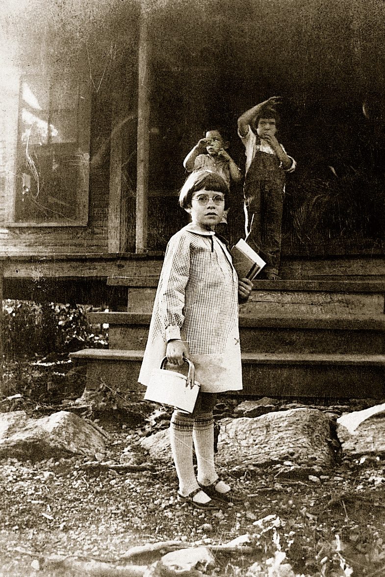 vintage little school girl