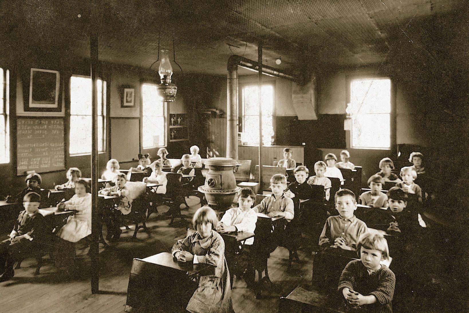 vintage school classroom