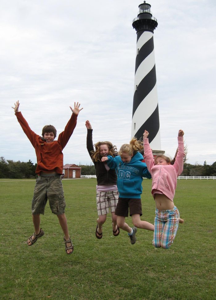 Cape Hatteras Lighthouse family outer banks