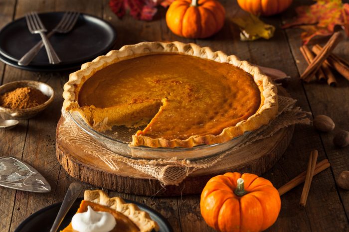 Festive Homemade Pumpkin Pie with Whipped Cream