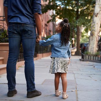 father daughter walk